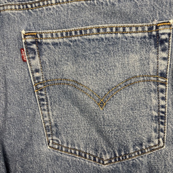 Vintage Levis 550 Jeans Mens 38x30 Relaxed Fit Y2K 2001 Stone Wash 100% Cotton - Picture 6 of 12